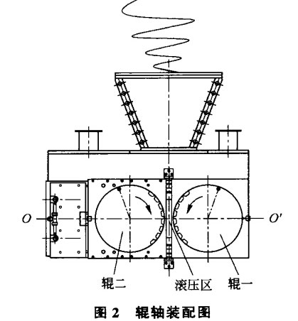 脱硫石膏压球机辊轴安装图
