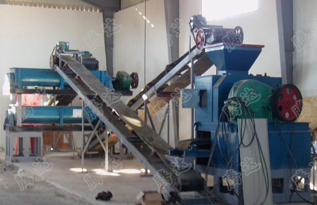 矿粉压球机生产工艺流程