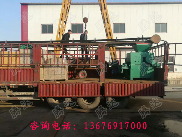 发往江西赣州市的型煤压球机成套设备